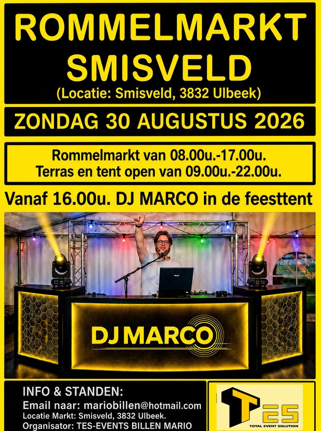 Rommelmarkt Smisveld Ulbeek