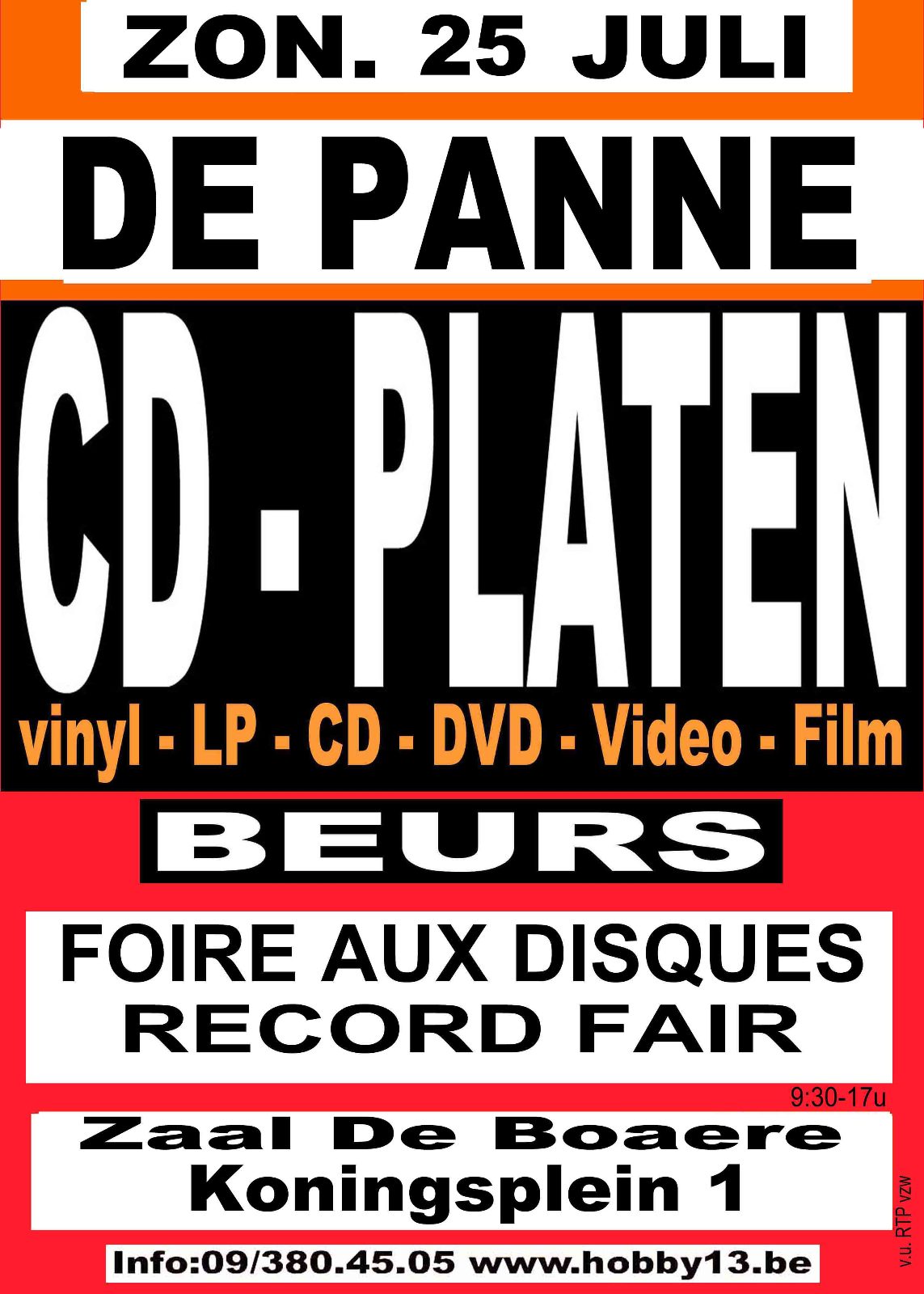 Cd & Platenbeurs te De Panne
